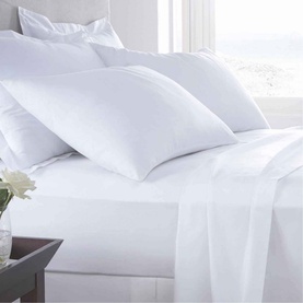 Egyptian Cotton Sateen Hotel 400 Thread Count Duvet Set White
