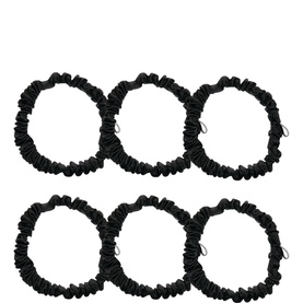 Six-Pack Skinny Silk Scrunchies