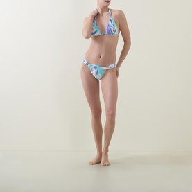 Maia Printed Triangle Bikini Top