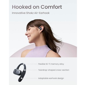 OpenFit Air Open-Ear True Wireless Earbuds Black