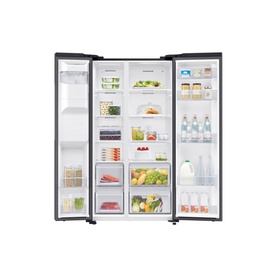 American Style Fridge Freezer with SpaceMax&trade; Technology Black DOI