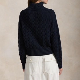 Cable Knit Half-Zip Sweater