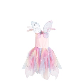 Rainbow Fairy Dress with Wings