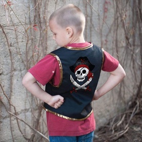Pirate Vest and Eye Patch Two-Piece Set
