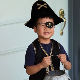 Pirate Vest and Eye Patch Two-Piece Set