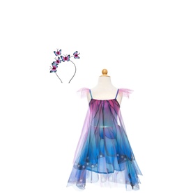 Butterfly Twirl Dress, Wings & Headband Three-Piece Set