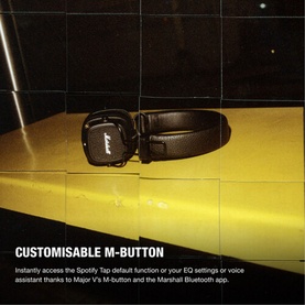 Major V Bluetooth Headphones Black