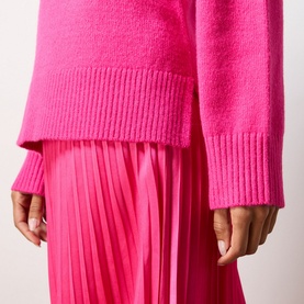 Ribbed Trim Sweater