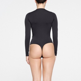Essential Long Sleeve Bodysuit Onyx