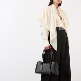 Ryder Embossed Logo Shoulder Bag