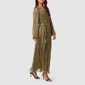 Tyler Pliss&eacute; Belted Dress