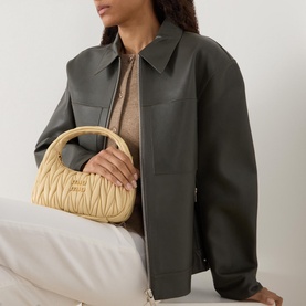 Wander Matelass&eacute; Nappa Leather Hobo Bag