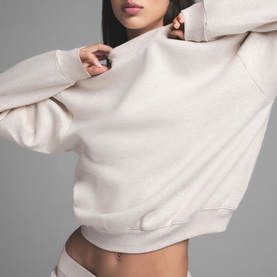 Classic Sweatshirt Heather Oatmeal