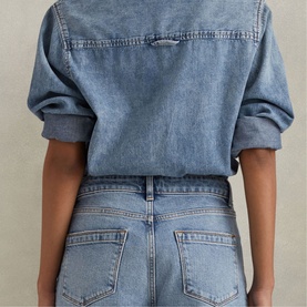 Selin Mid-Rise Straight Leg Jeans
