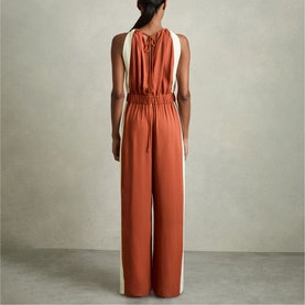 Inez Side Stripe Drawstring Jumpsuit