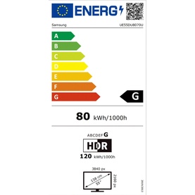 DU8070 55" Crystal UHD 4K HDR Smart TV