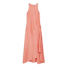 Anessa Satin Shirred Dress