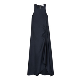 Anessa Satin Shirred Dress