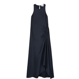 Anessa Satin Shirred Dress