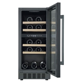 Dual Zone Wine Cooler 17 Bottles Black