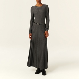 Jazia Pleated Knitted Dress