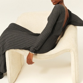 Jazia Pleated Knitted Dress