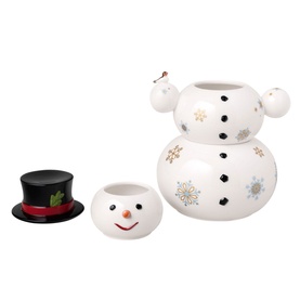 Christmas Memory Snowman Jar