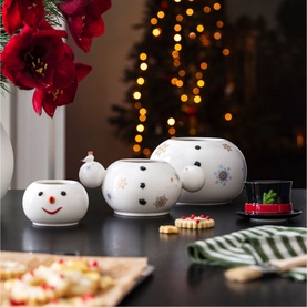 Christmas Memory Snowman Jar