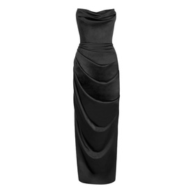 Adrienne Satin Strapless Corset Gown