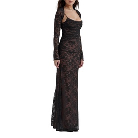 Artemis Lace Shrug Gown