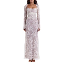 Artemis Lace Shrug Gown