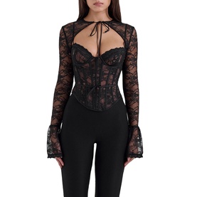 Lisette Lace Corset Bolero Top