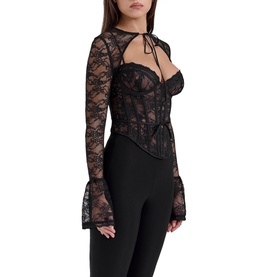 Lisette Lace Corset Bolero Top
