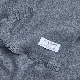 Fine-Knit Frayed Scarf