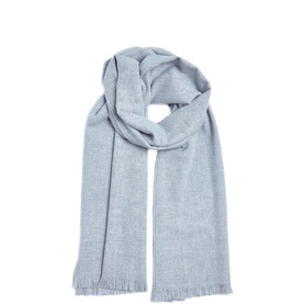 Fine-Knit Frayed Scarf
