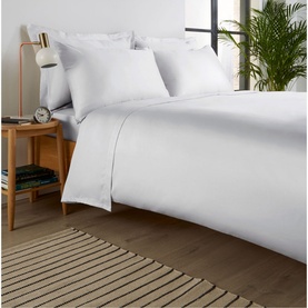 400 Thread Count Sateen Pillowcase Pair White