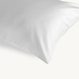 400 Thread Count Sateen Pillowcase Pair White