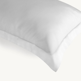 400 Thread Count Sateen Oxford Pillowcase Pair White