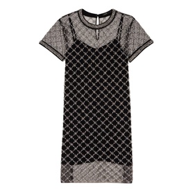 Embellished Diamond Mini Dress