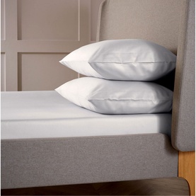 400 Thread Count Sateen Pillowcase Pair Platinum