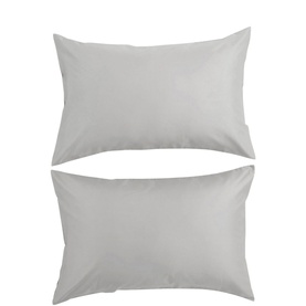 400 Thread Count Sateen Pillowcase Pair Platinum