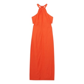 Erika Whipstitch Halterneck Dress