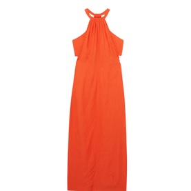 Erika Whipstitch Halterneck Dress