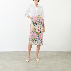Floral Pencil Skirt