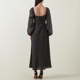 Ivy Spotted Silk Dress