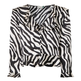 Atlas Zebra Silk Top