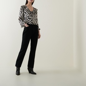 Atlas Zebra Silk Top