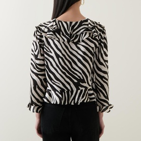 Atlas Zebra Silk Top