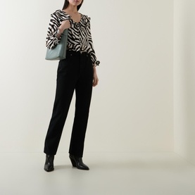 Atlas Zebra Silk Top