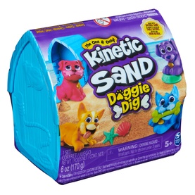 Kinetic Sand Doggie Dig with Surprise Multi-Purpose Dog Tool